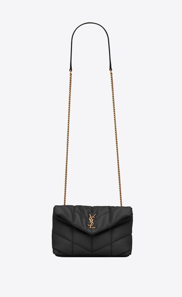  Túi Nữ Saint Laurent Puffer Toy Bag In Quilted Lambskin 'Black' 
