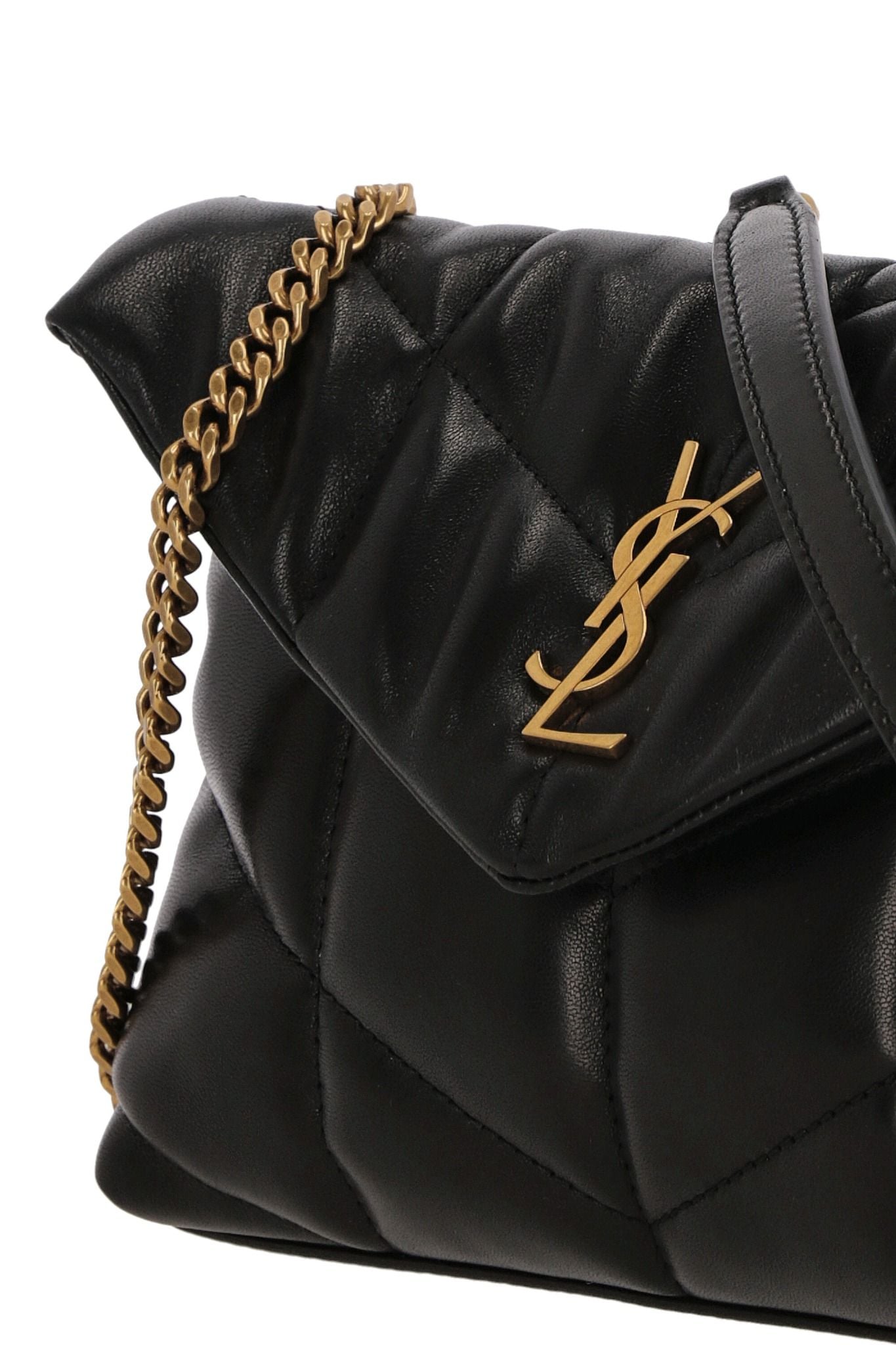  Túi Nữ Saint Laurent Puffer Toy Bag In Quilted Lambskin 'Black' 