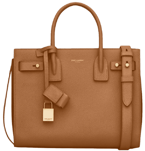  Túi Nữ Saint Laurent Sac De Jour Nano In Leather 'Cinnamon' 