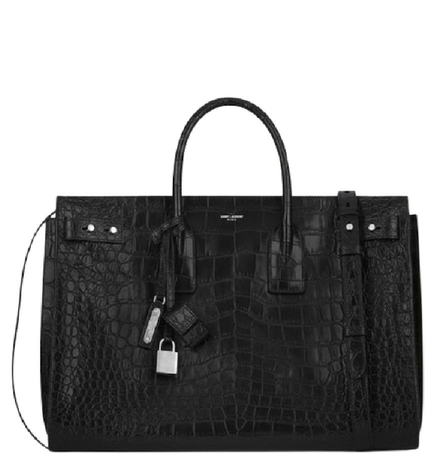  Túi Nữ Saint Laurent Sac De Jour Large Crocodile 'Black' 