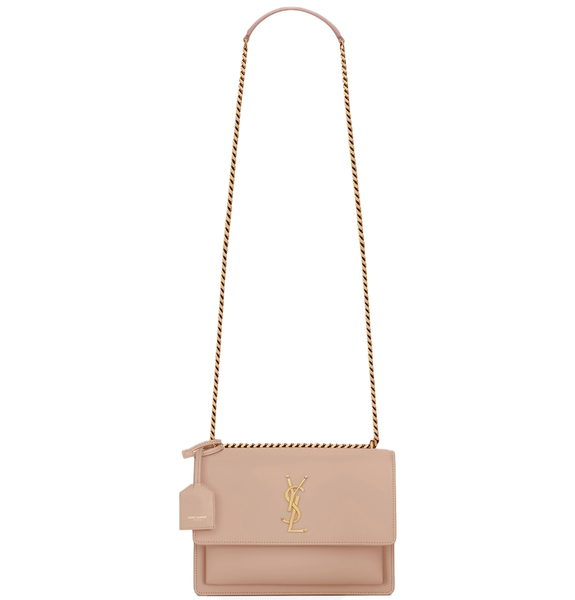  Túi Nữ Saint Laurent Sunset Medium In Leather 'Rosy Sand' 