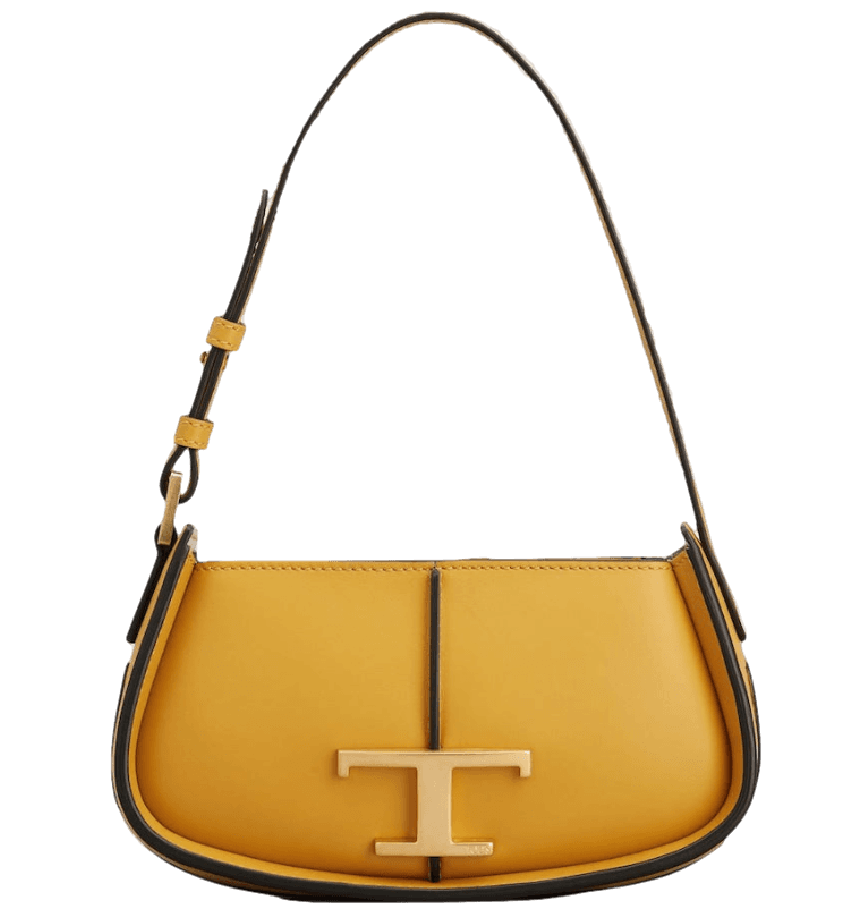  Túi Nữ Tod's T Timeless Shoulder Bag Leather Micro 'Yellow' 