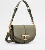  Túi Nữ Tod's T Timeless Shoulder Bag Leather Mini 'Green' 