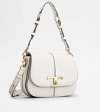  Túi Nữ Tod's T Timeless Shoulder Bag Leather Mini 'White' 