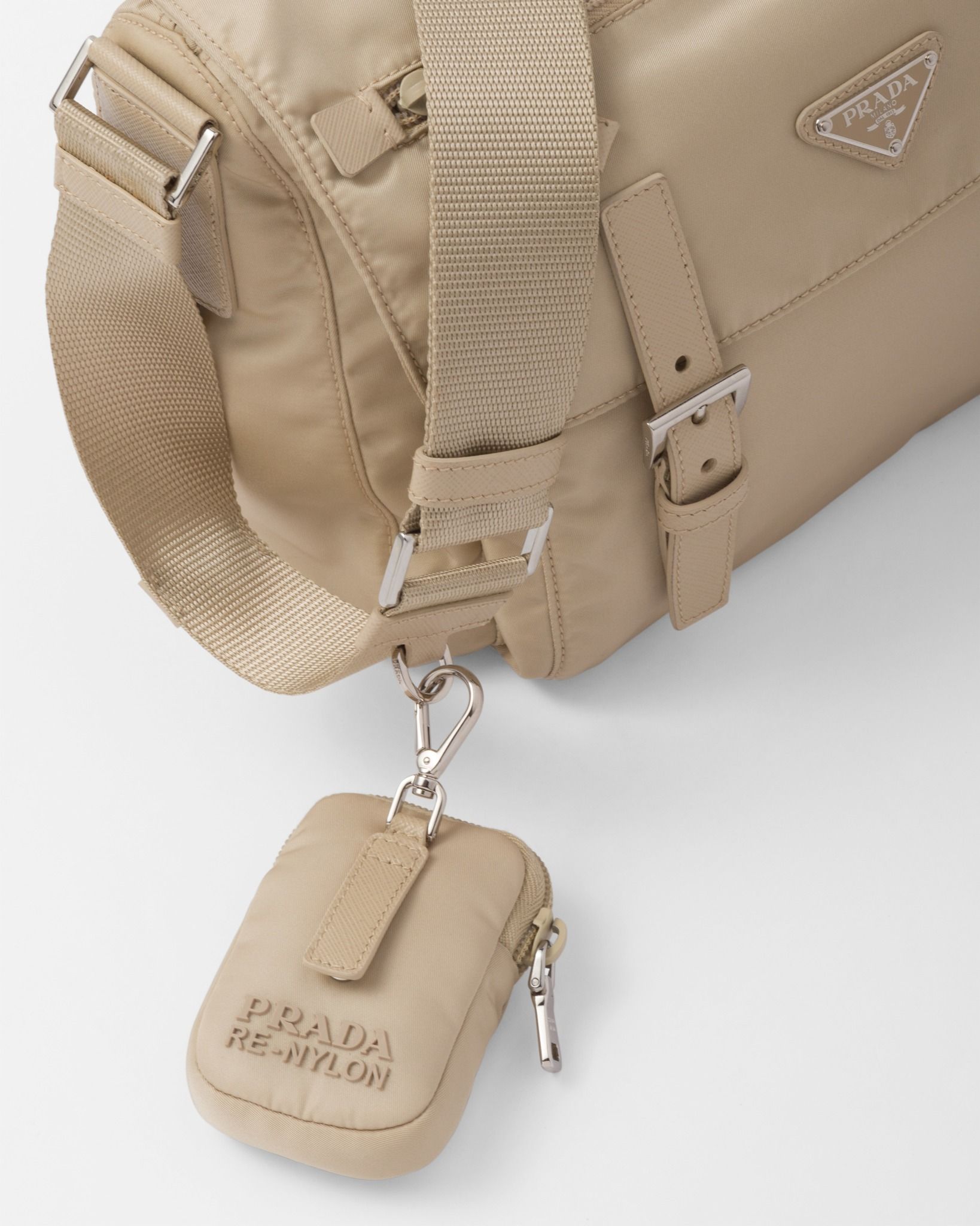  Túi Prada Re-Nylon Shoulder Bag 'Desert Beige' 