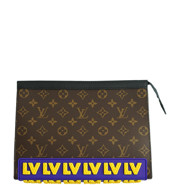  Túi Nam Louis Vuitton 26 Rubber Limited Clutch 'Beige' 