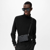 Túi Nam Louis Vuitton Alpha Wearable Wallet 'Black' 