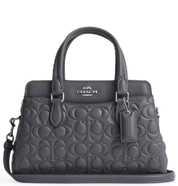  Túi Nữ Coach Mini Darcie Carryall Signature 'Industrial Grey' 