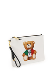  Túi Nữ Moschino Italian Teddy Bear Clutch Bag 'White' 