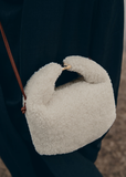 Túi Nữ Polene Béri Ecru Shearling 'White' 