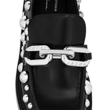  Giày Nữ Louis Vuitton X YK Academy Loafers 'Black Silver' 