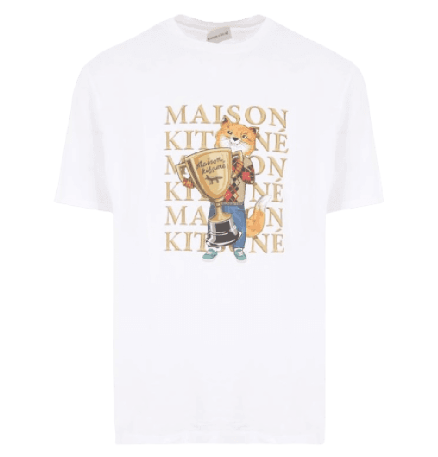  Áo Maison Kitsune Fox Champion 'White' 