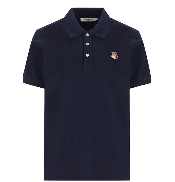  Áo Maison Kitsune Polo In Cotton 'Navy' 