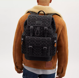  Balo Coach Sprint In Signature Denim 'Black' 