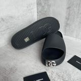  Dép Nam Dolce & Gabbana DG Logo 'Black' 