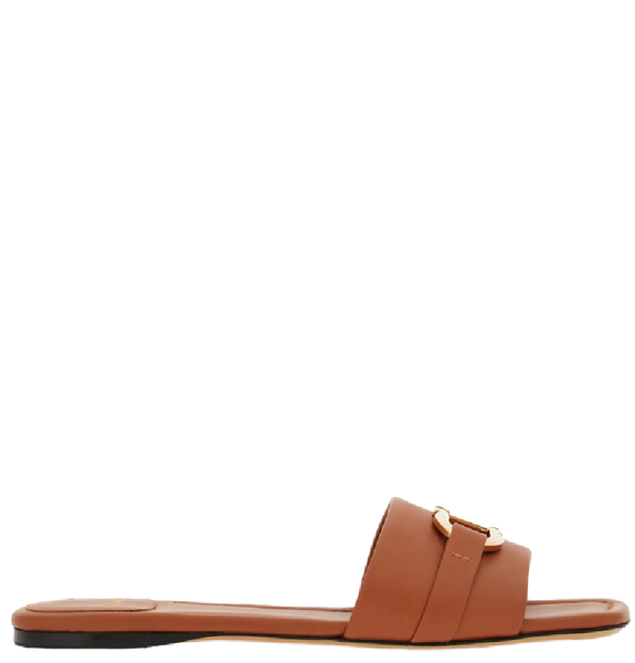  Dép Nữ Salvatore Ferragamo Flat Slide 'Tan' 
