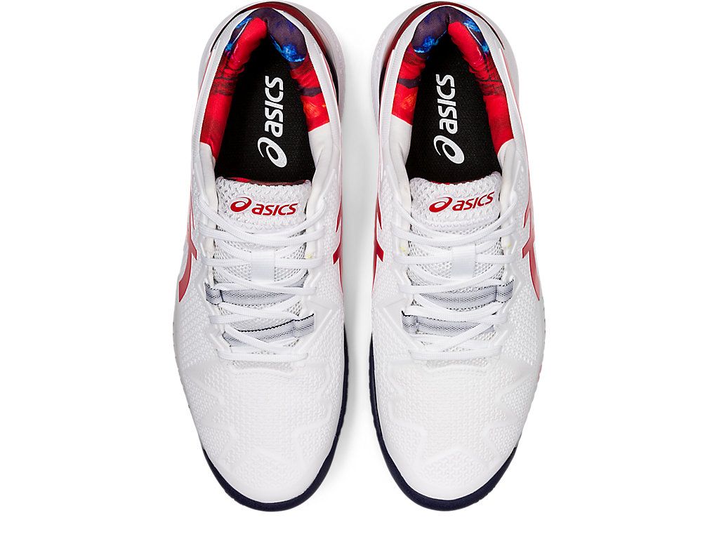  Giày Asics Gel Resolution 8 LE 'White Red' 