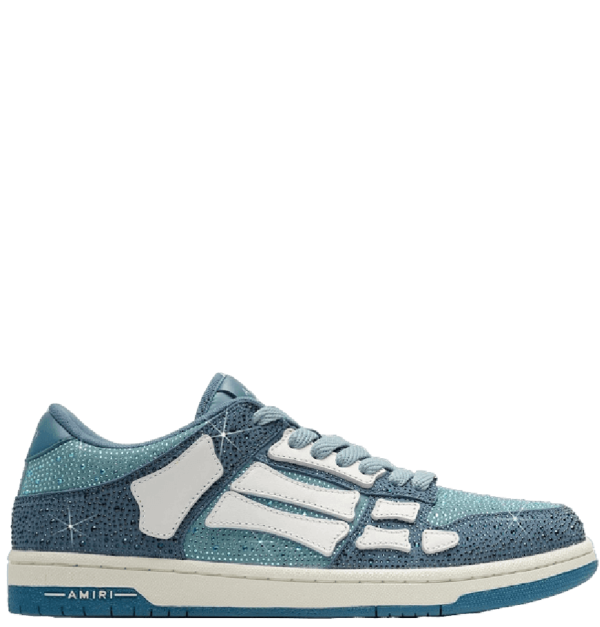  Giày Nam Amiri Crystal Skel-top Low 'Blue' 