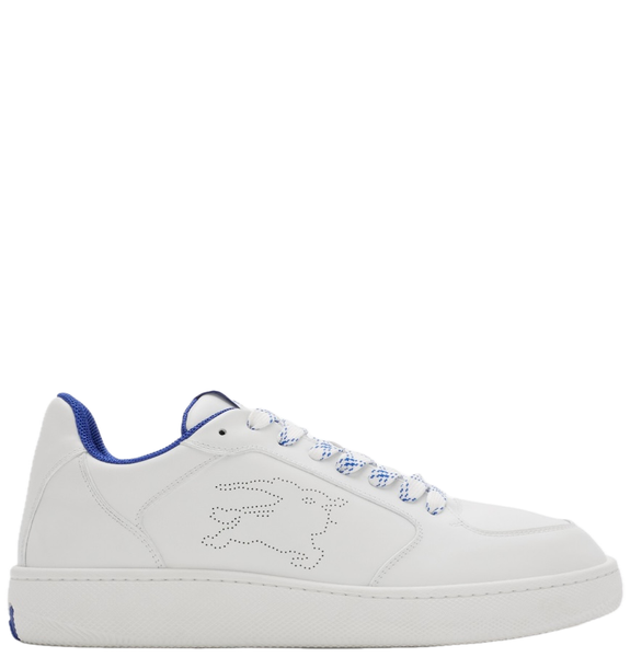  Giày Nam Burberry Leather Stock Sneakers 'White' 