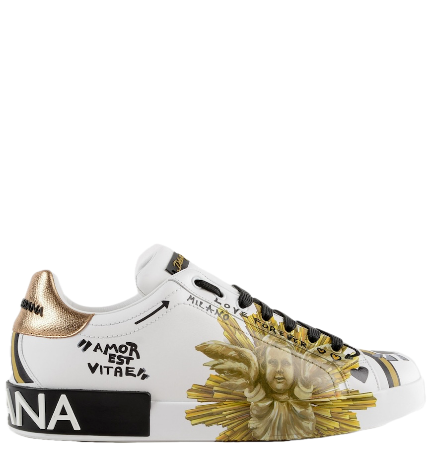  Giày Nam Dolce & Gabbana Portofino 'White' 