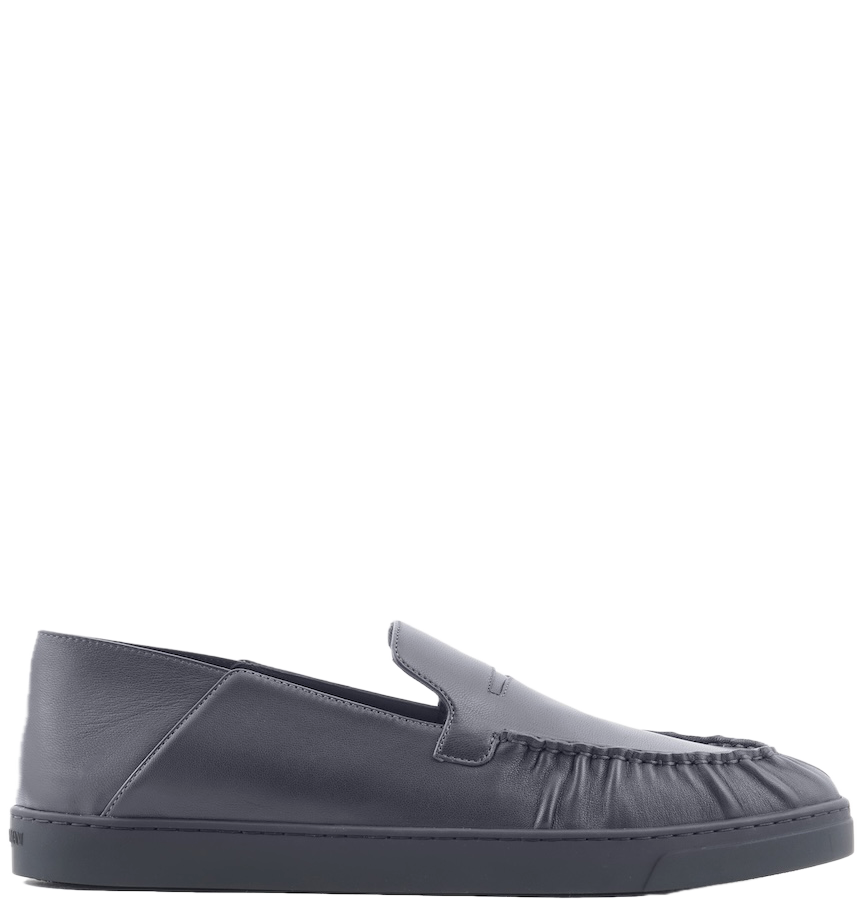  Giày Nam Giorgio Armani Slip-ons 'Black' 