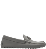  Giày Nam Gucci Leather Moccasins 'Grey' 