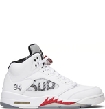  Giày Nike x Supreme Air Jordan 5 Retro 'White' 