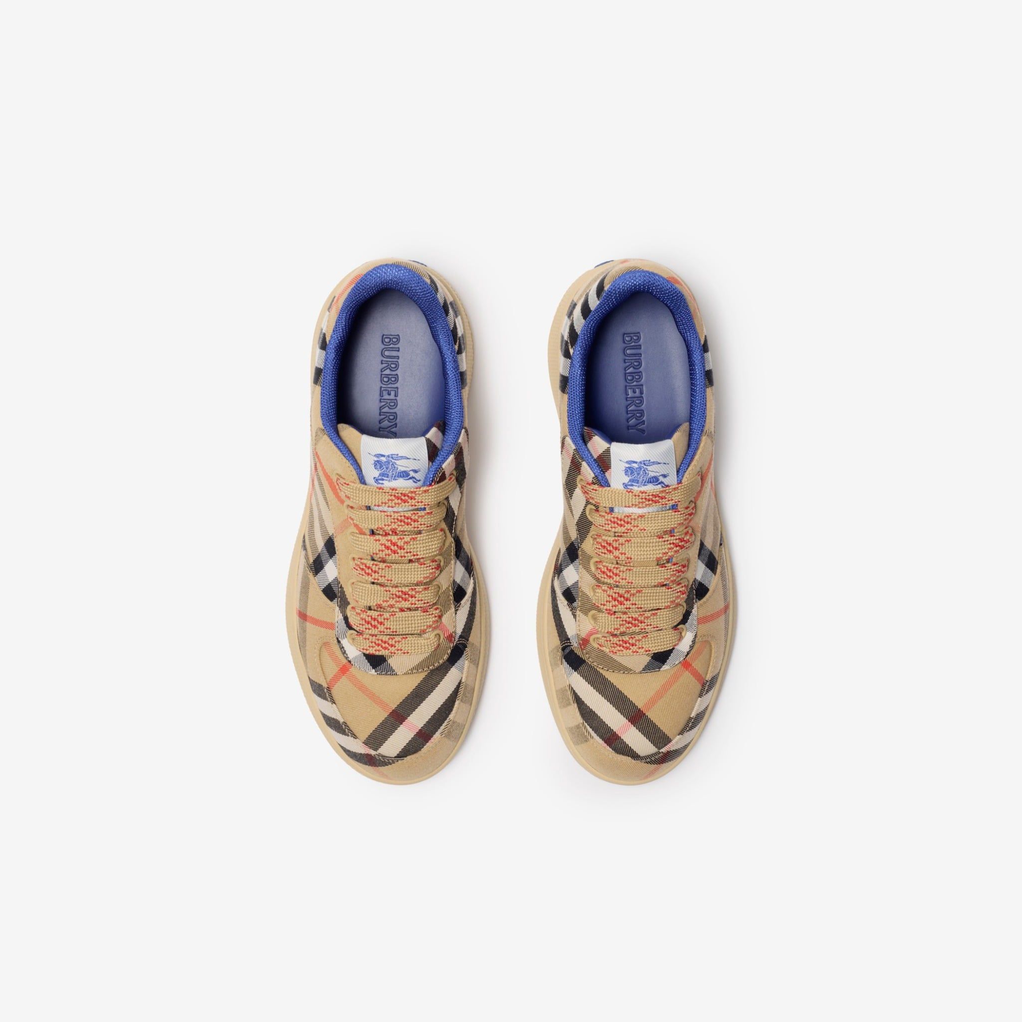  Giày Nữ Burberry Check Terrace Sneakers 'Sand' 