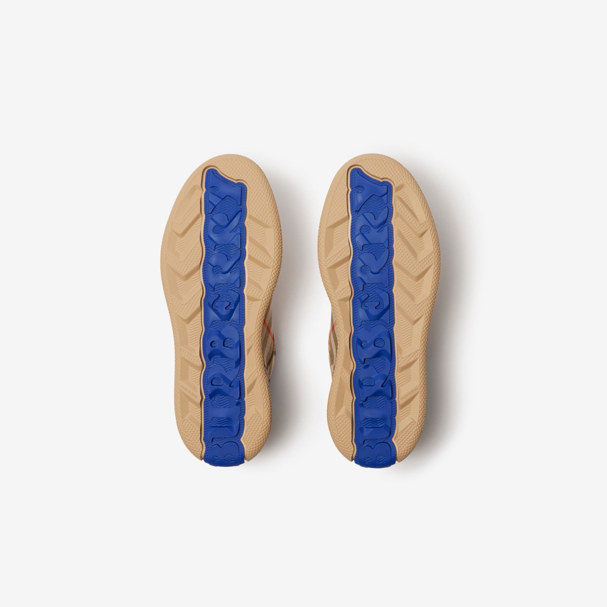  Giày Nữ Burberry Check Terrace Sneakers 'Sand' 