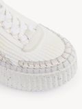  Giày Nữ Chloe Nama Wedge Sneaker 'White' 