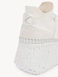  Giày Nữ Chloe Nama Wedge Sneaker 'White' 