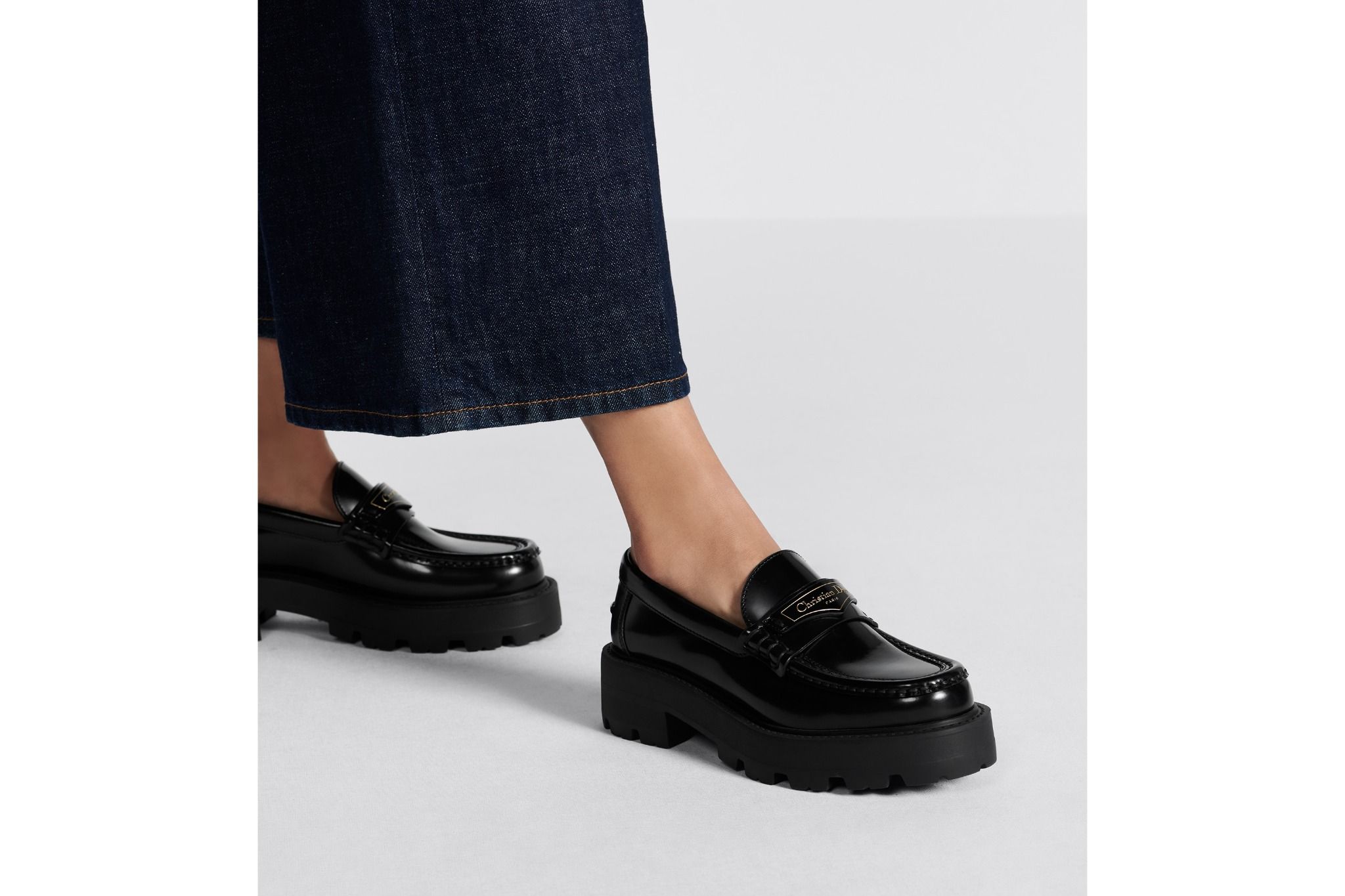 Giày Nữ Dior Boy Platform Loafer 'Black' KDB862ACA-S900 – LUXITY