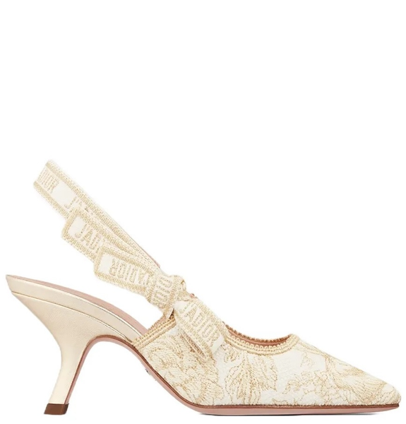  Giày Nữ Dior J’adior Slingback Pump 'Gold' 