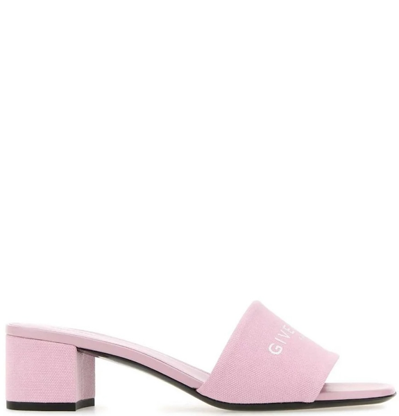  Giày Nữ Givenchy Logo Printed Mules 'Pink' 