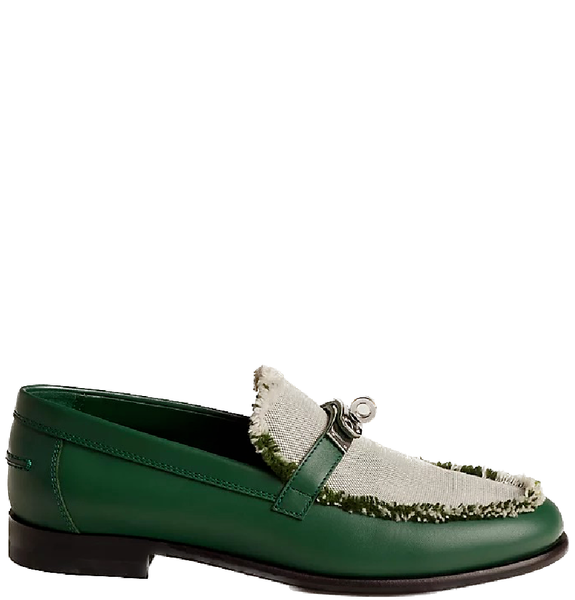  Giày Nữ Hermes Destin Loafer 'Vert Cactus' 