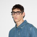  Kính Gucci Round Optical Frame 'Black' 