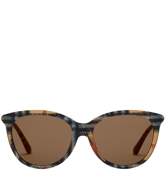  Kính Nữ Burberry Tubular Round Sunglasses 'Sand' 