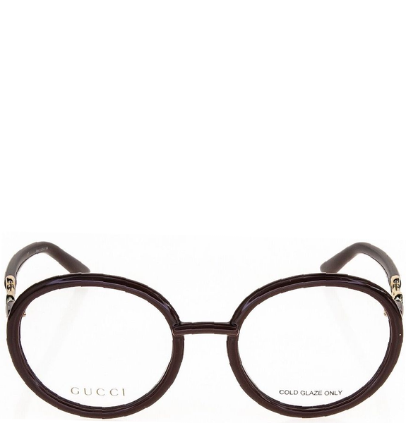  Kính Nữ Gucci Horsebit  Round Retro 'Burgundy' 