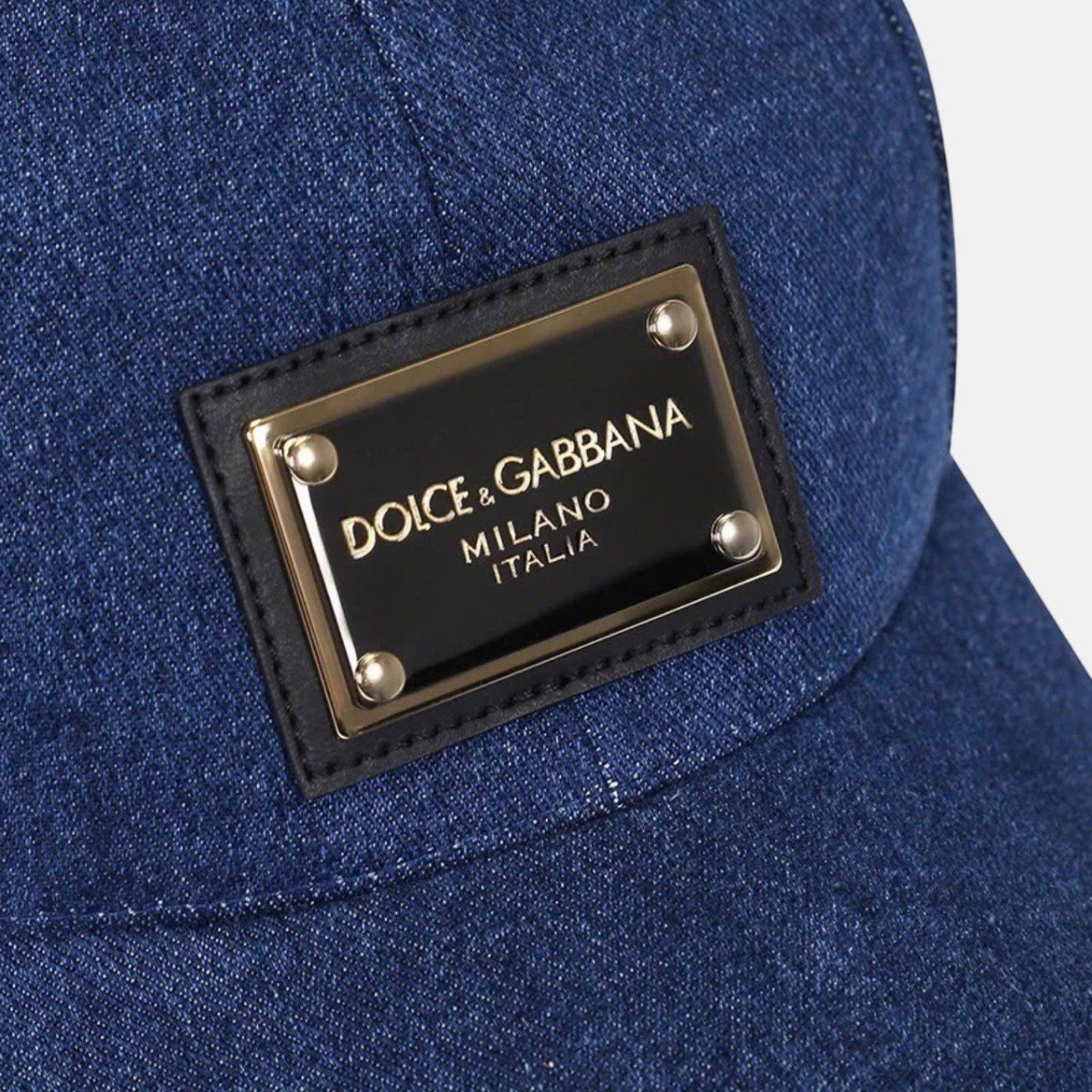 Mũ Dolce & Gabbana Denim Tag Gold 'Blue' 