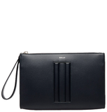  Túi Bally Mythos Pouch In Recycled Leather 'Navy' 
