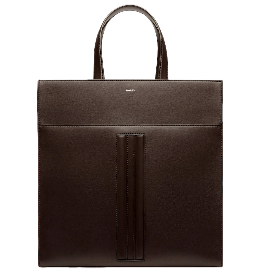  Túi Bally Mythos Tote In Recycled Leather 'Ebano' 
