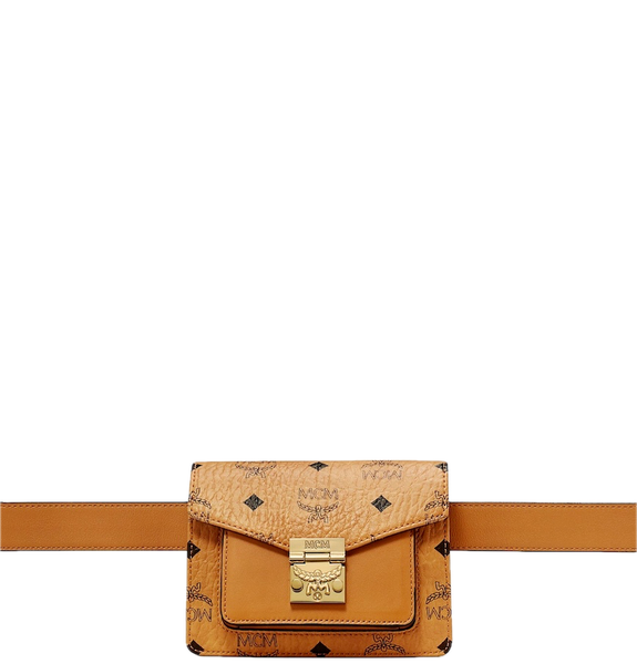  Túi MCM Patricia Belt Bag Visetos 'Cognac' 
