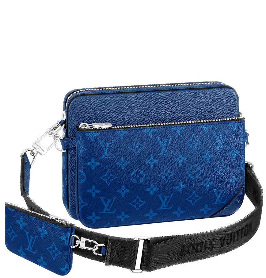  Túi Nam Louis Vuitton Trio Messenger 'Cobalt Blue' 