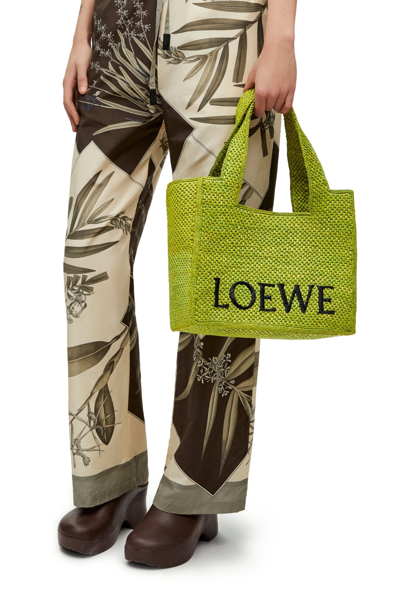  Túi Nữ Loewe Medium Font Tote 'Meadow Green' 