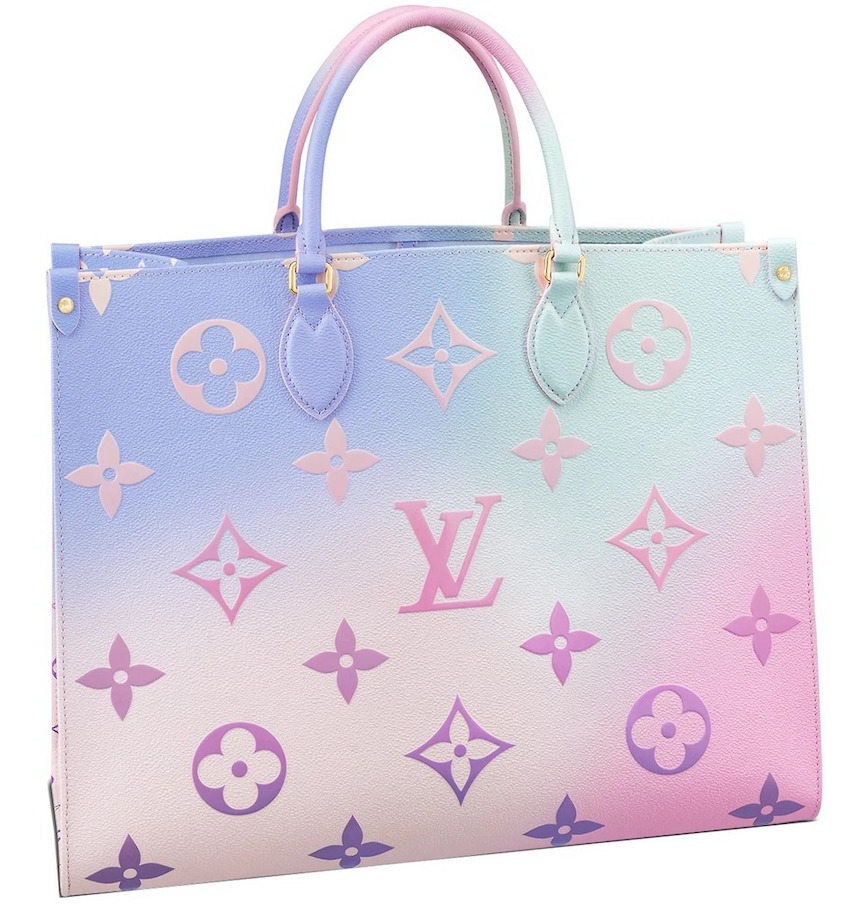 100% AUTH NWT LOUIS VUITTON OnTheGo PM PASTEL Spring Sunset box dust bag  M59856 