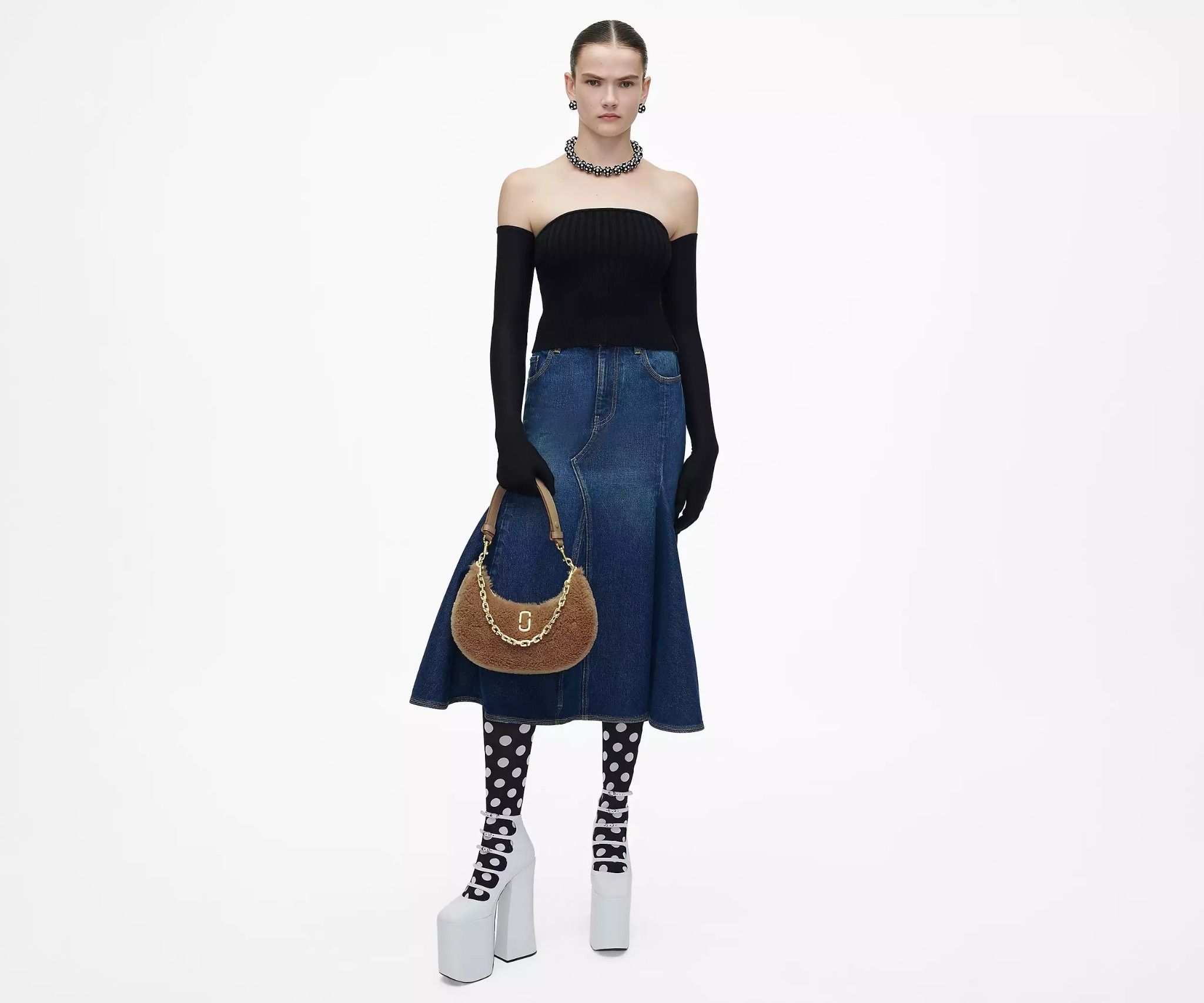  Túi Nữ Marc Jacobs Teddy Curve Bag 'Camel' 