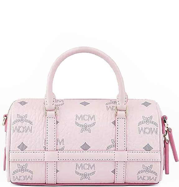  Túi Nữ MCM Delmy Boston Bag Visetos 'Pink' 