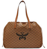  Túi Nữ MCM Himmel Drawstring Tote 'Cognac' 