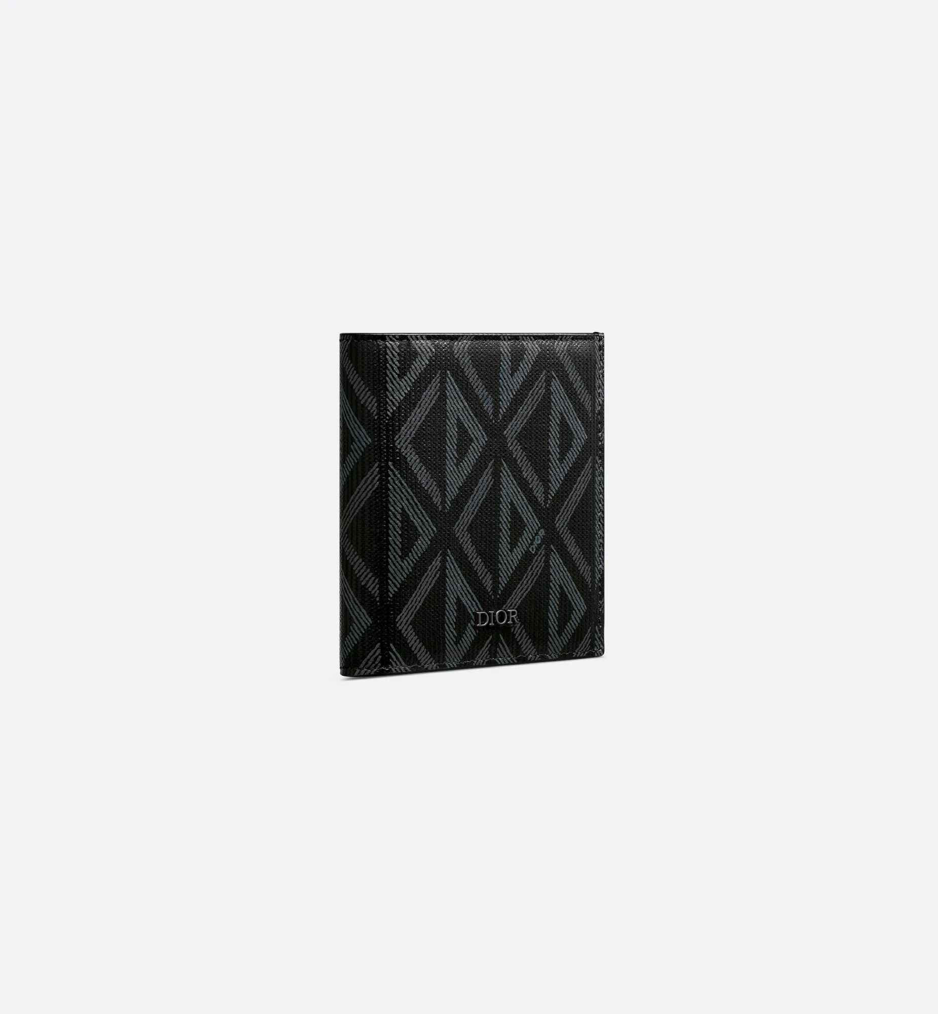  Ví Dior Vertical Bifold Wallet 'Black' 