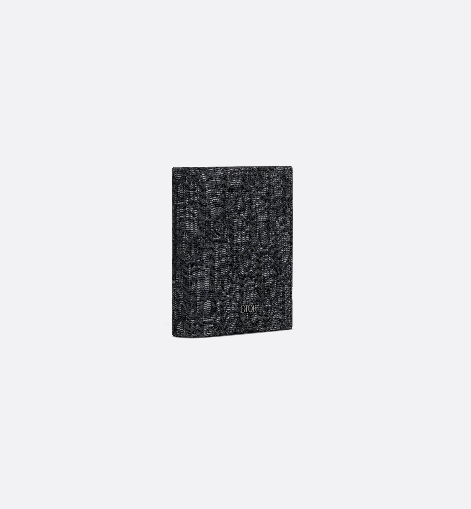  Ví Dior Vertical Bifold Wallet 'Black' 